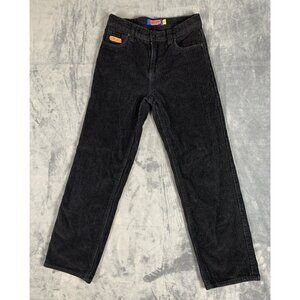 Empyre Pants Women Size 26 Black Corduroy Relax Loose Baggy Skate Straight Leg